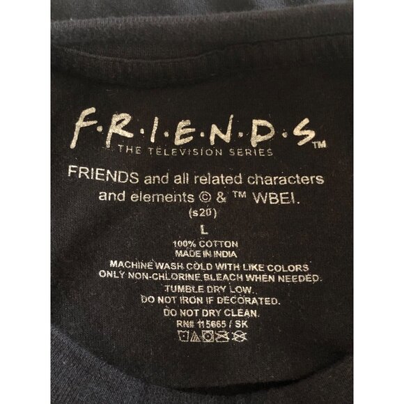 Friends The Television Series Size Large Central Perk Long Sleeve Tee Black - Picture 7 of 12